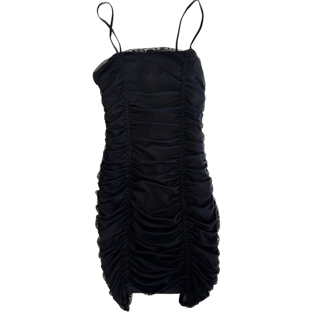 Urban Outfitters Ruched Mesh Bodycon Mini Dress Medium NWOT